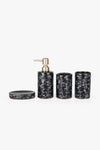 WEB Art Black Bath Set