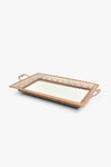 Charlotte Rust Effect Mirror Tray Set (Set of 3 Trays)