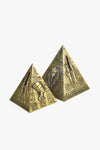 Egyptian Art Pyramid Coin Box (Pair)