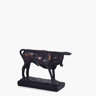 ANTIQUE BRONZE COW DUO SCULPTURE