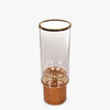 CURATED WOOD AND GLASS LANTERN