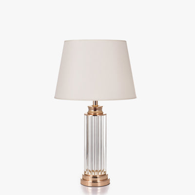 RIBBED CRYSTAL GLASS TABLE LAMP