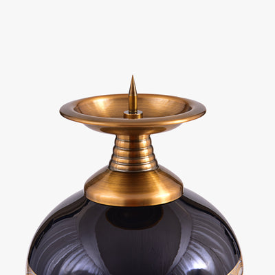 AMELIE COPPER AND GLASS CANDLE HOLDER