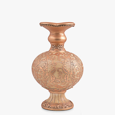 VINTAGE STYLE EMBOSSED FLAIR VASE