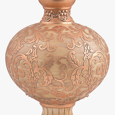 VINTAGE STYLE EMBOSSED FLAIR VASE