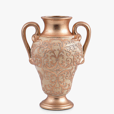 VINTAGE STYLE EMBOSSED STANDARD VASE