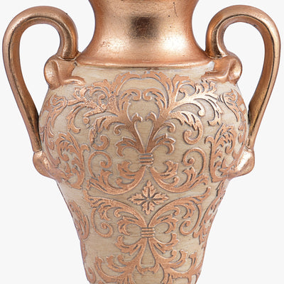 VINTAGE STYLE EMBOSSED STANDARD VASE
