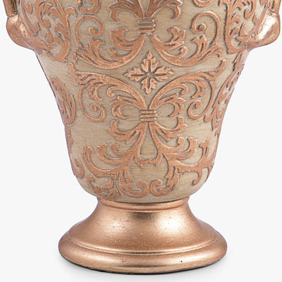 VINTAGE STYLE EMBOSSED STANDARD VASE