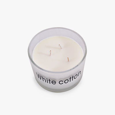 LUXE ISLAND WHITE COTTON 3 WICK CANDLE