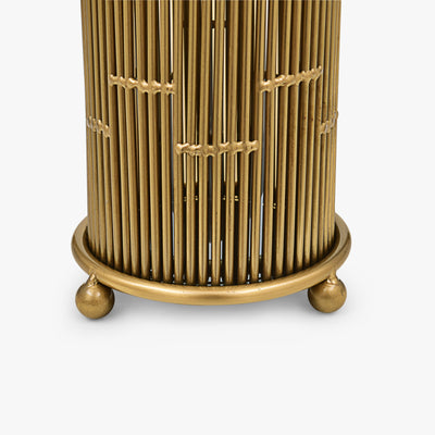 CONTEMPORARY HEDGED COPPER CANDLE HOLDER