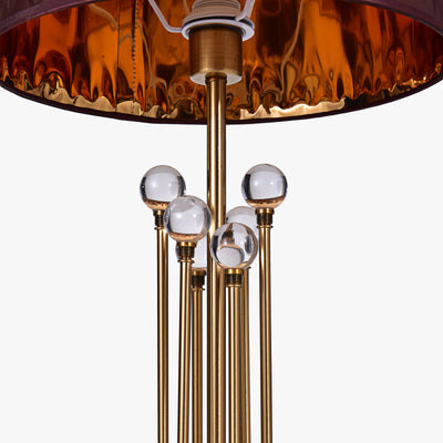 ITALIAN DESIGN METALLIC RODS TABLE LAMP