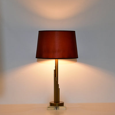 ITALIAN DESIGN SLEEK METALLIC RODS TABLE LAMP