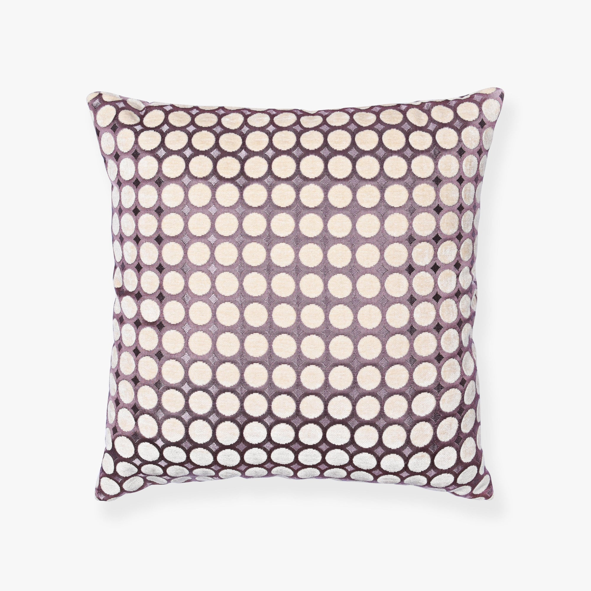 Raised Design Faux Jute and Silk Cushion Cover