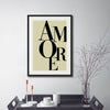 Amore Citron Typography Art