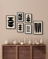 Black Abstract Aesthetic Wall Gallery Set