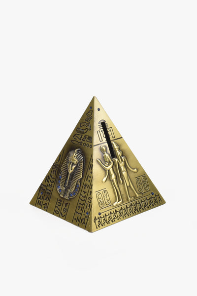 Egyptian Art Pyramid Coin Box (Pair)