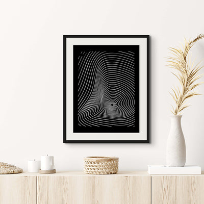 Abstract Ripple Effect Line Art